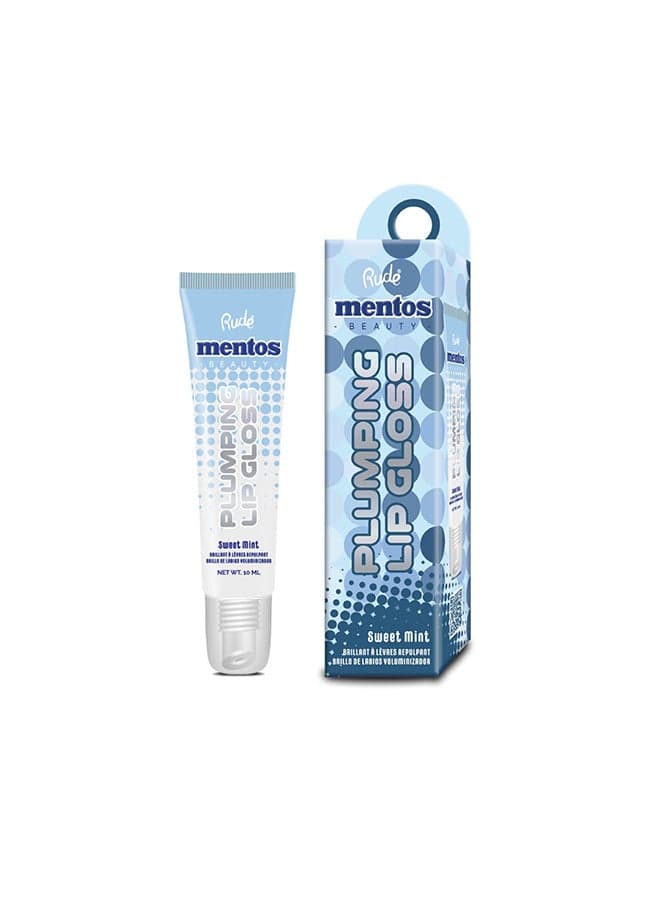 Mentos Sweet Mint Plumping Lip Gloss - Lush, Full Lips - Image 1