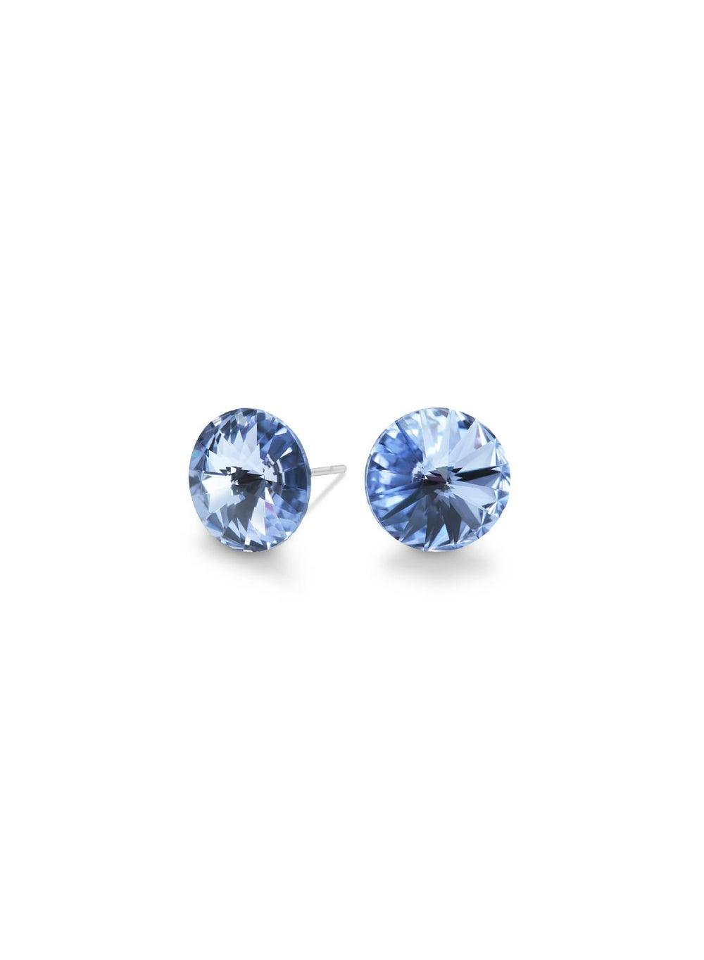 Seona MILA Light Sapphire Crystal Earrings - Dazzling Refinement - Image 1