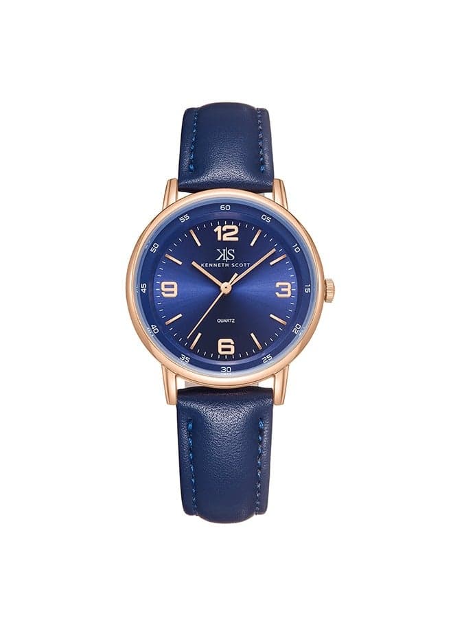KENNETH SCOTT K23540-RLNN Elegant Rose Gold Analog Watch - 33mm - Image 1