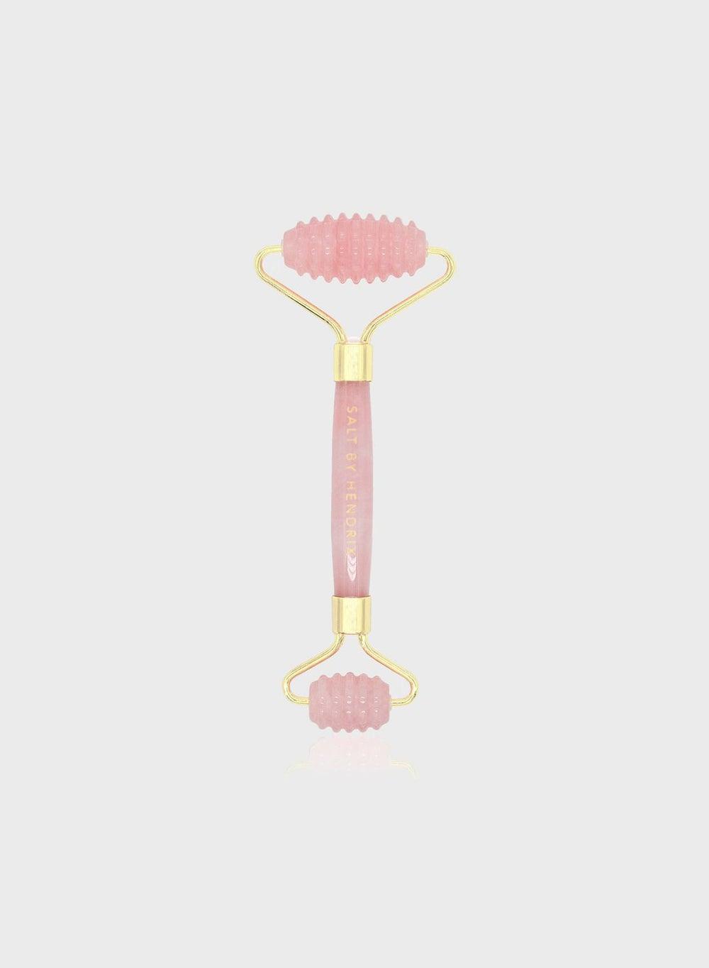 Luxurious Textured Rose Quartz Face Roller - Image 1