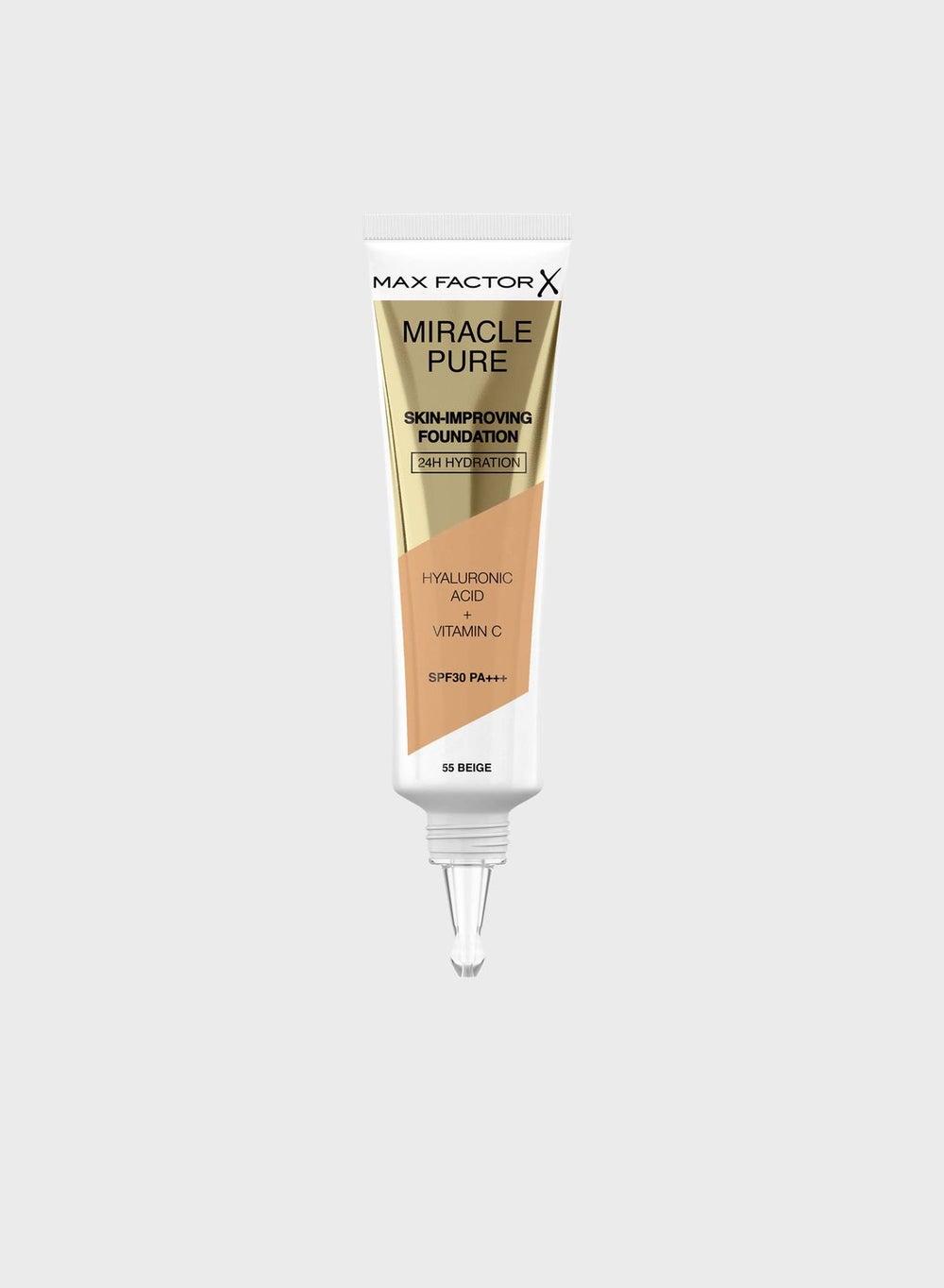Miracle Pure Liquid Foundation – 55 Beige – SPF30 - Image 1