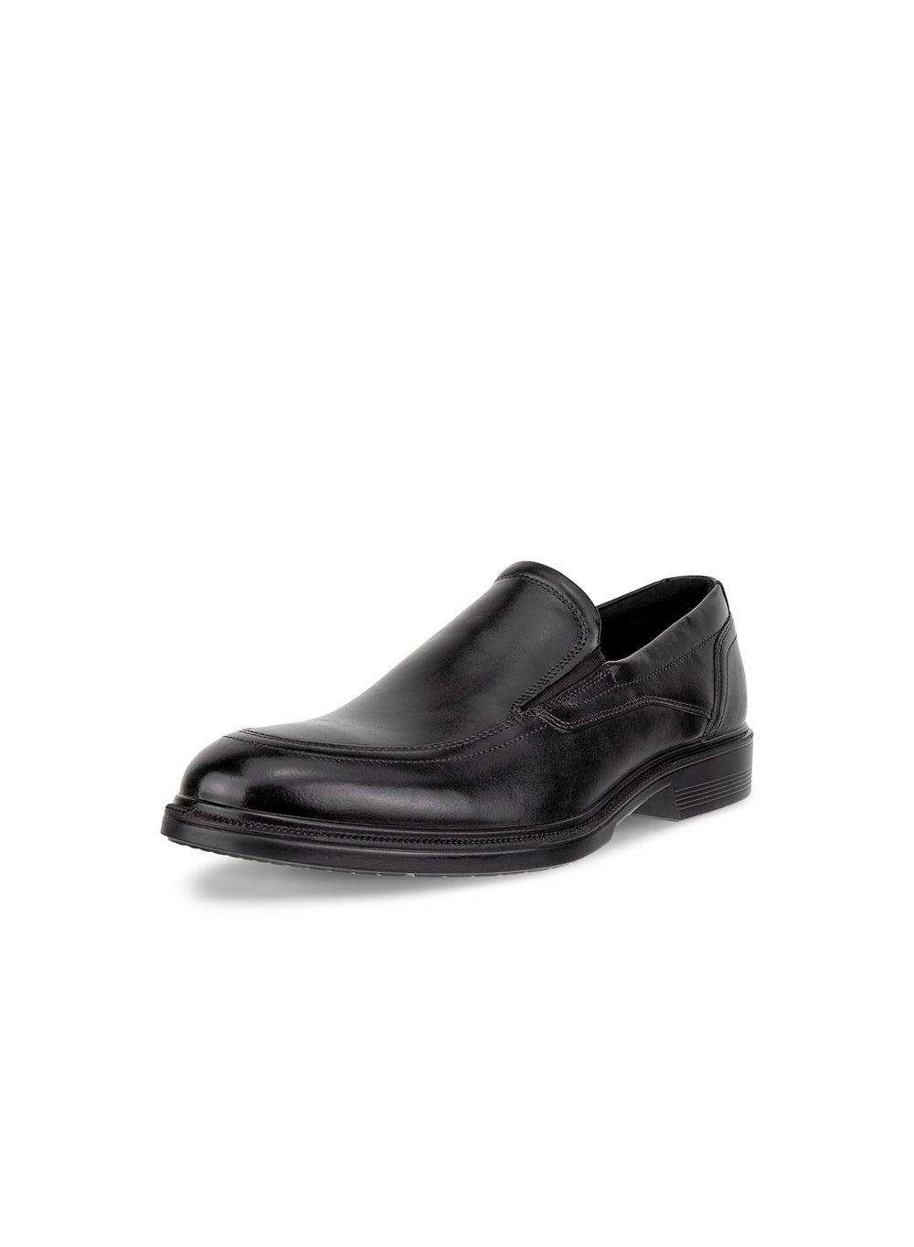 ECCO Lisbon Black Loafers: Modern Elegance Meets Comfort - Image 1