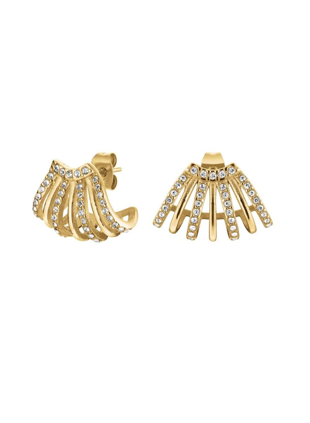 Rosefield JECCG-J1029 Caged Crystal Elegance Earrings for Women - Image 1
