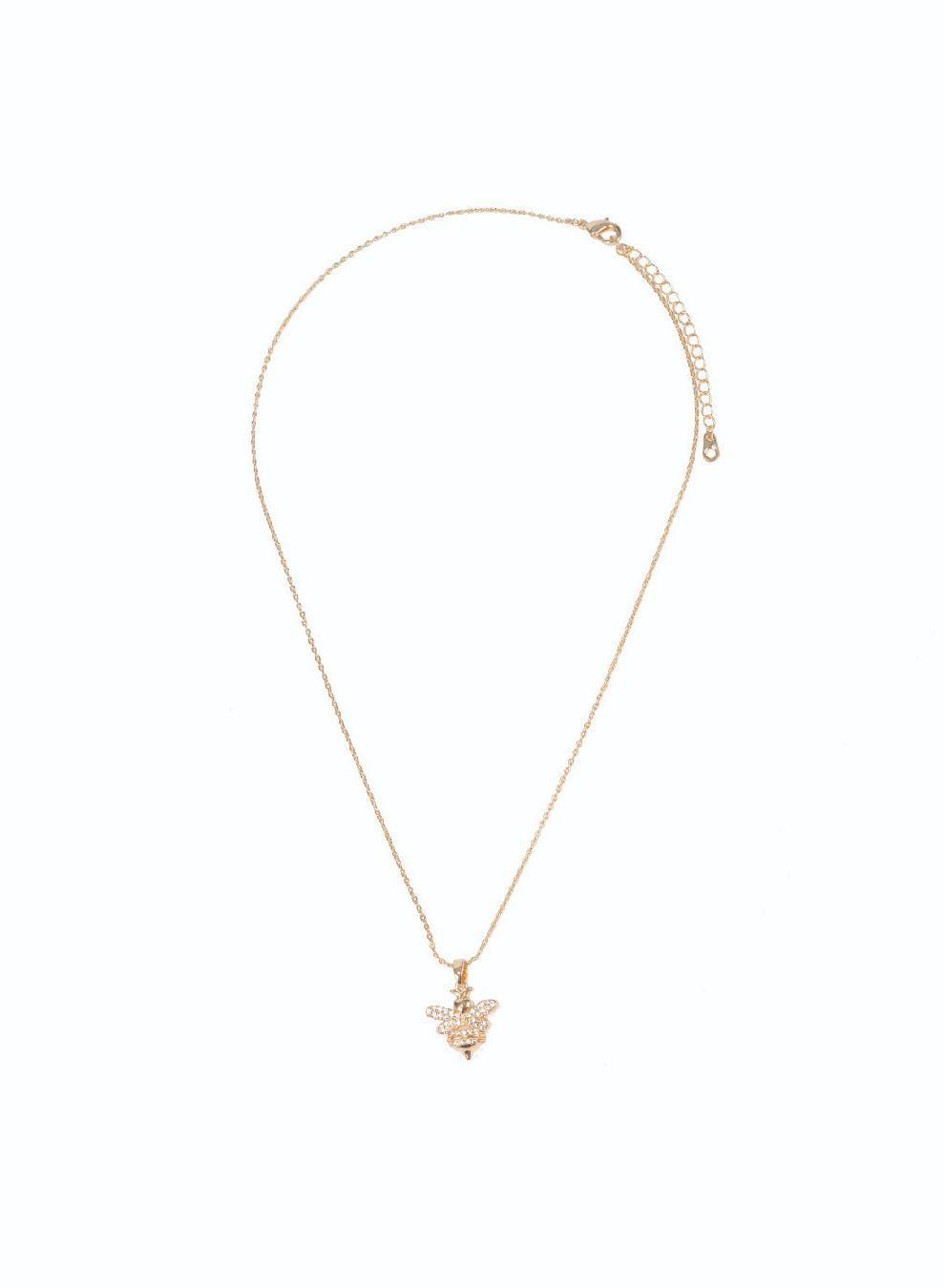 AMICA Lucky Bee Embellished Necklace - Nature's Elegance - Image 1
