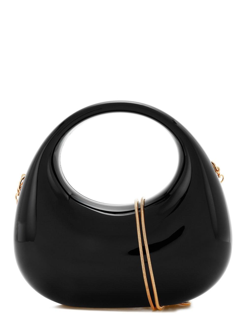 London Rag Black Acrylic Metallic Mini Clutch for Women - Image 1