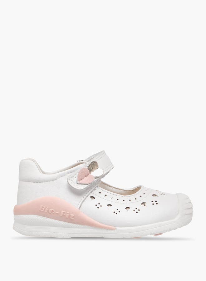 Elegant White Cut-Out Mary Jane Ballerinas 485301L - Image 1