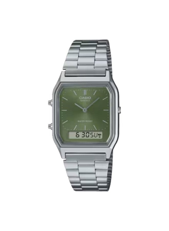 CASIO AQ-230A-3AMQYDF Elegance in Time: Unisex Stainless Steel Watch - Image 1