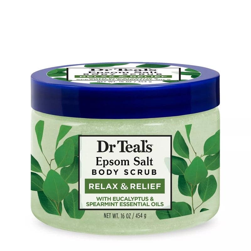 Dr Teal's Eucalyptus & Spearmint Epsom Body Scrub 454g - Image 1