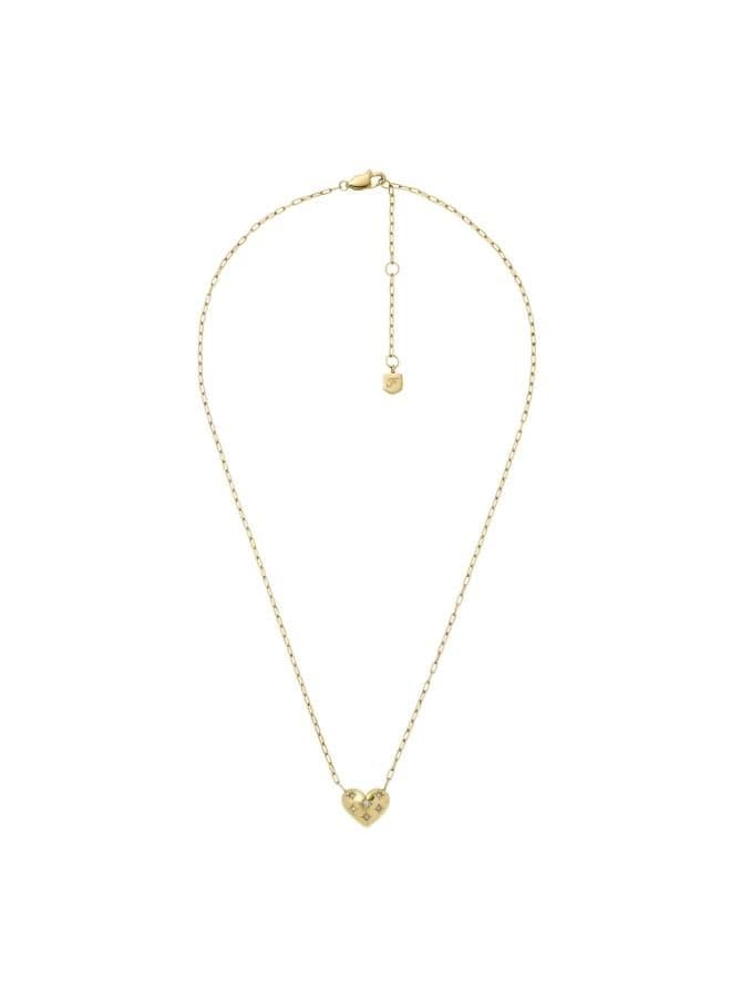 FOSSIL Jf04856710 Elegant Heart Pendant Necklace - Image 1