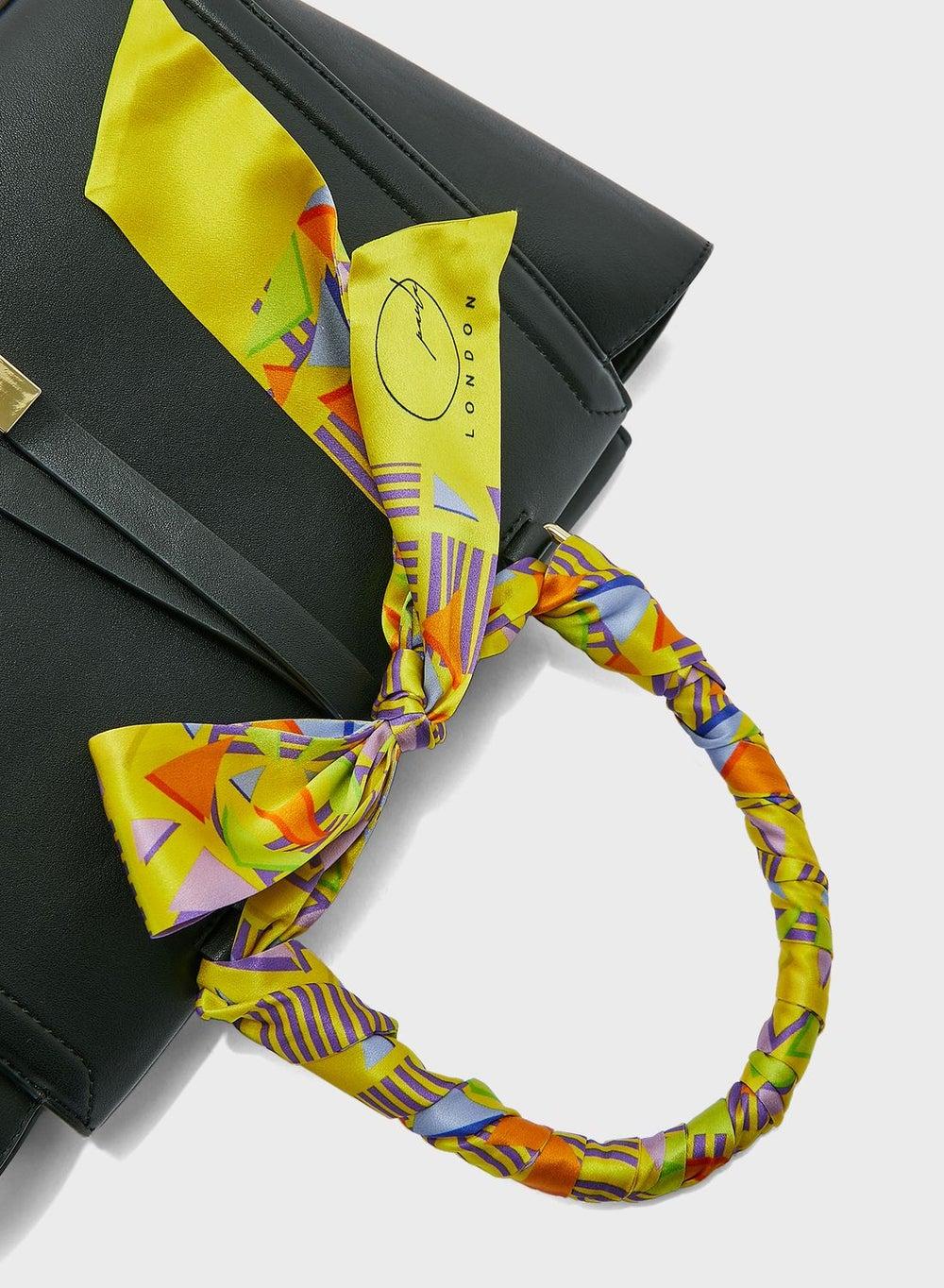 Paula London Yellow Atraction Twilly: Elegance in Silk - Image 1