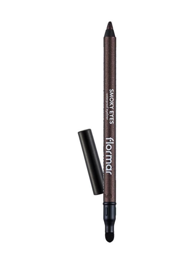 Flormar Smokey Eyes Waterproof Eyeliner - 06 Deep Carbon Black - Image 1