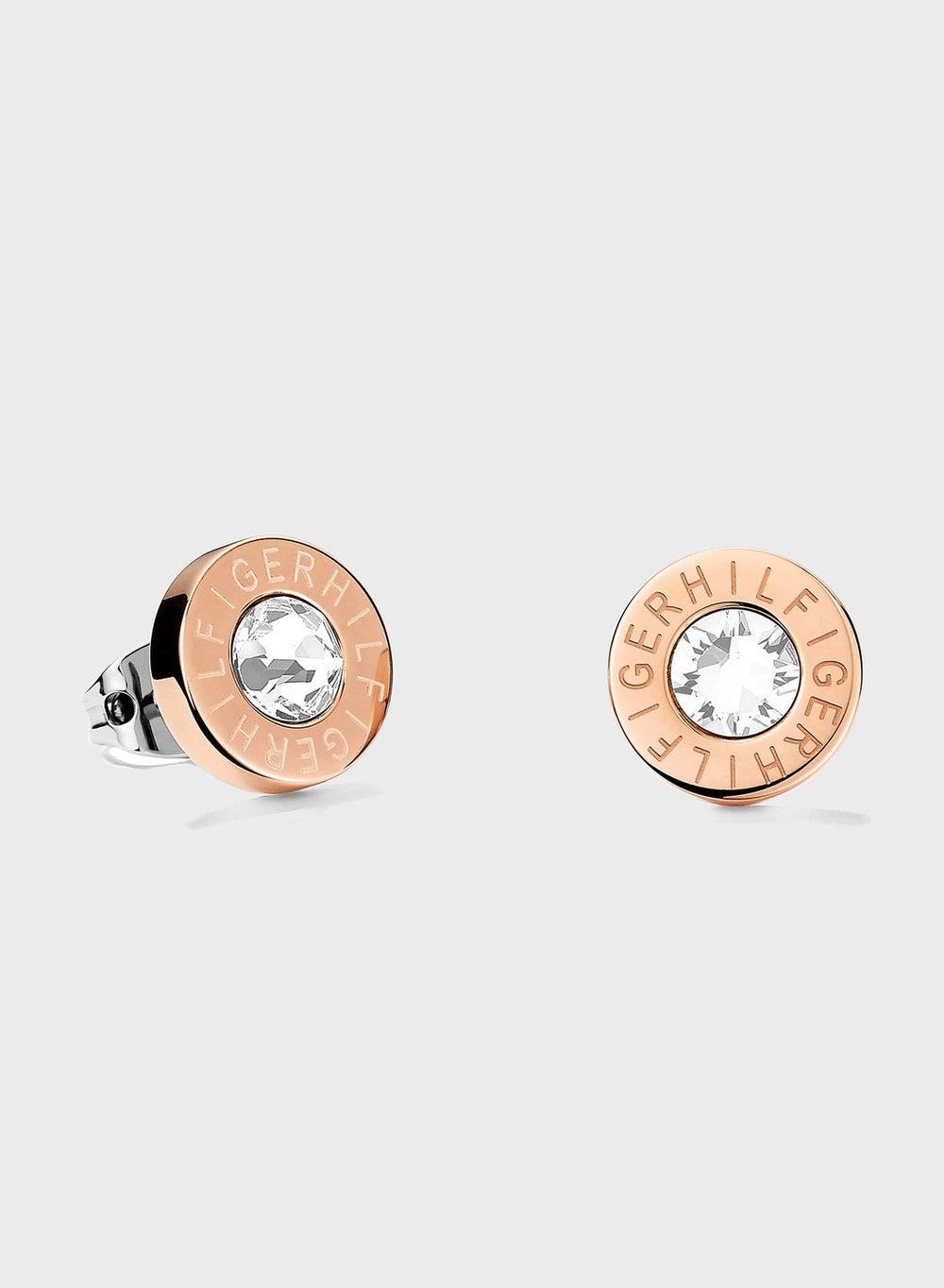 TOMMY HILFIGER Fine Core Stud Earrings - Elegant Rosegold Shine - Image 1