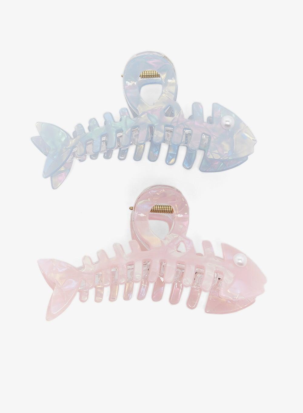 Elegant Pastel Duo Fish Hair Claws Fj2370 - Image 1