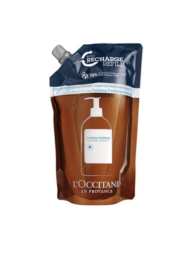 L'Occitane 500ml Purifying Freshness Shampoo - Eco-Smart Refill - Image 1