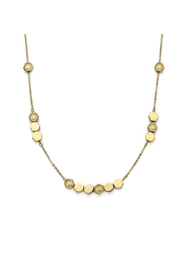 OLIVIA BURTON Signature Petite Honeycomb Gold Necklace - Image 1