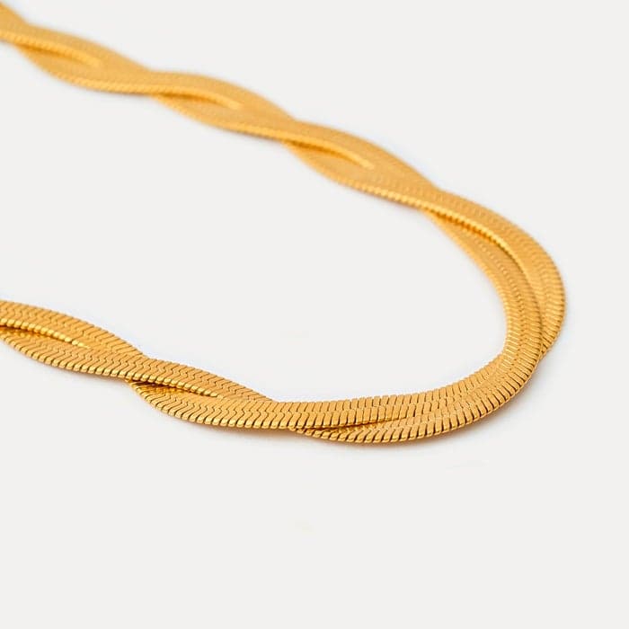 Noya 18K Gold Plated Ava Interlace Necklace - Chic Elegance - Image 1
