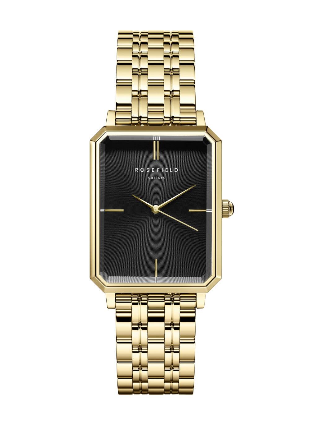 RoseField Rosefield Octagon OBSSG-O47 Gold & Black Women's Watch - Image 1