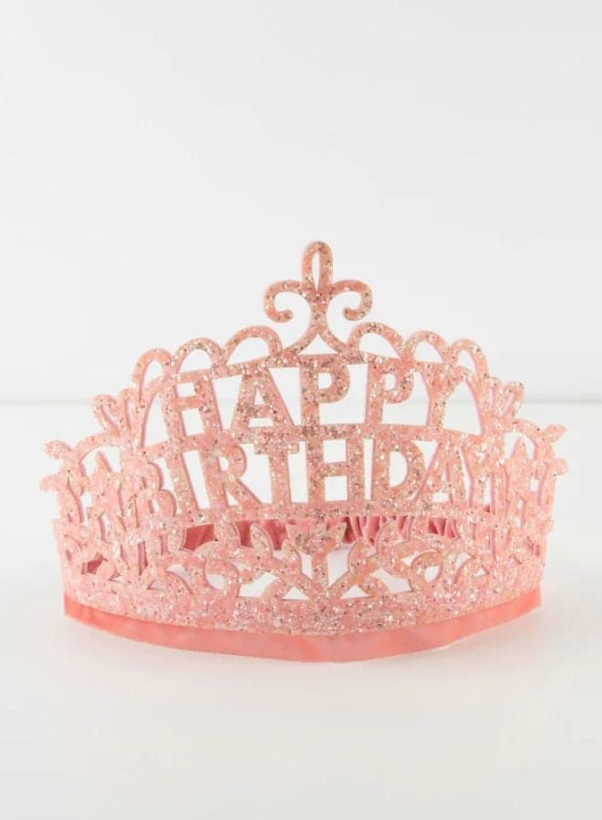 Meri Meri Happy Birthday Sparkle Velvet Crown - Image 1