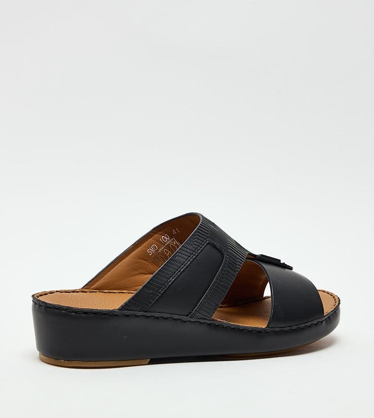 Smd 100 Black Multi Strap Arabian Sandals - Premium Comfort - Image 1