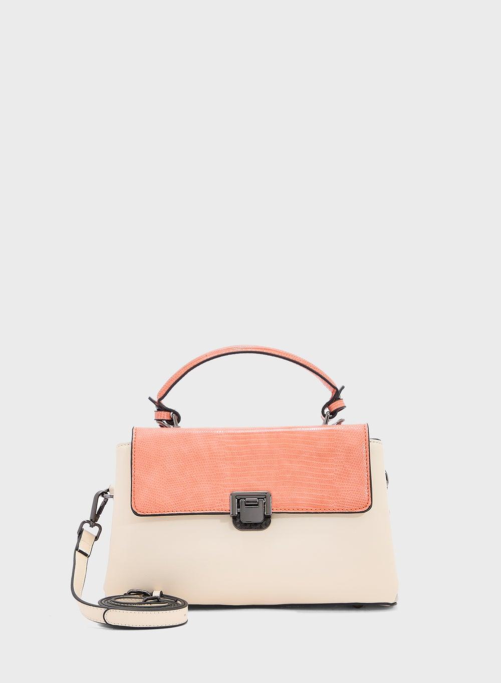 ELLA Metal Clasp Chic Satchel - Elegance for Every Occasion - Image 1