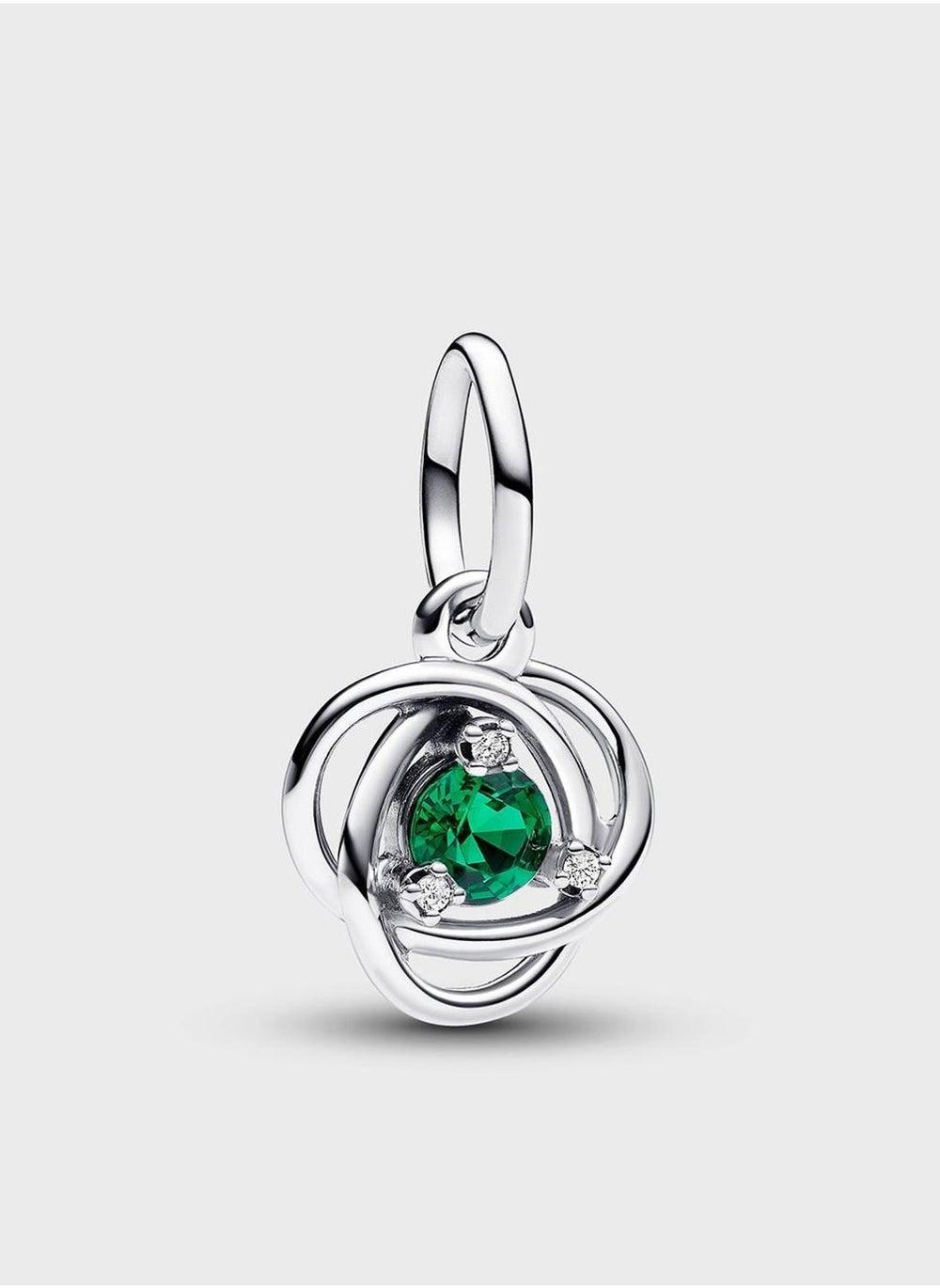PANDORA Green Eternity Circle Sterling Charm - Image 1
