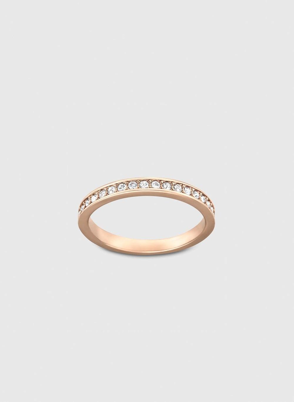 SWAROVSKI Rare Band Ring - Rose Gold Plated Elegance - Image 1