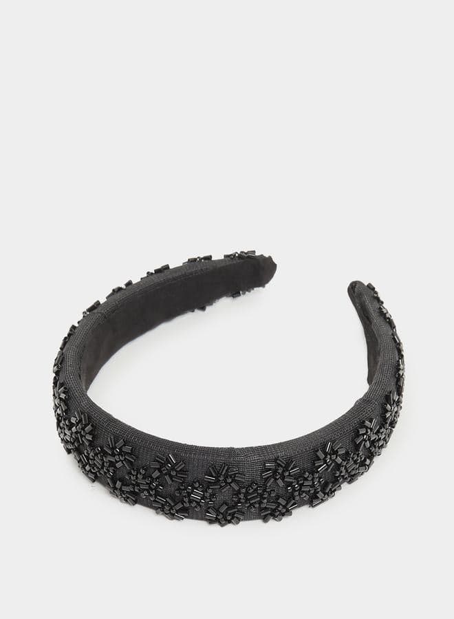 Styli Beaded Elegance: Chic Headband for Women - Image 1