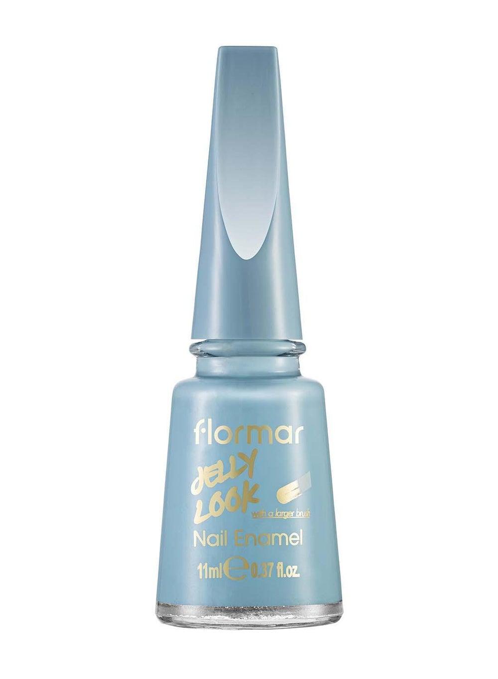 Flormar JL09 Sky Blue Jelly Look Nail Enamel - Image 1