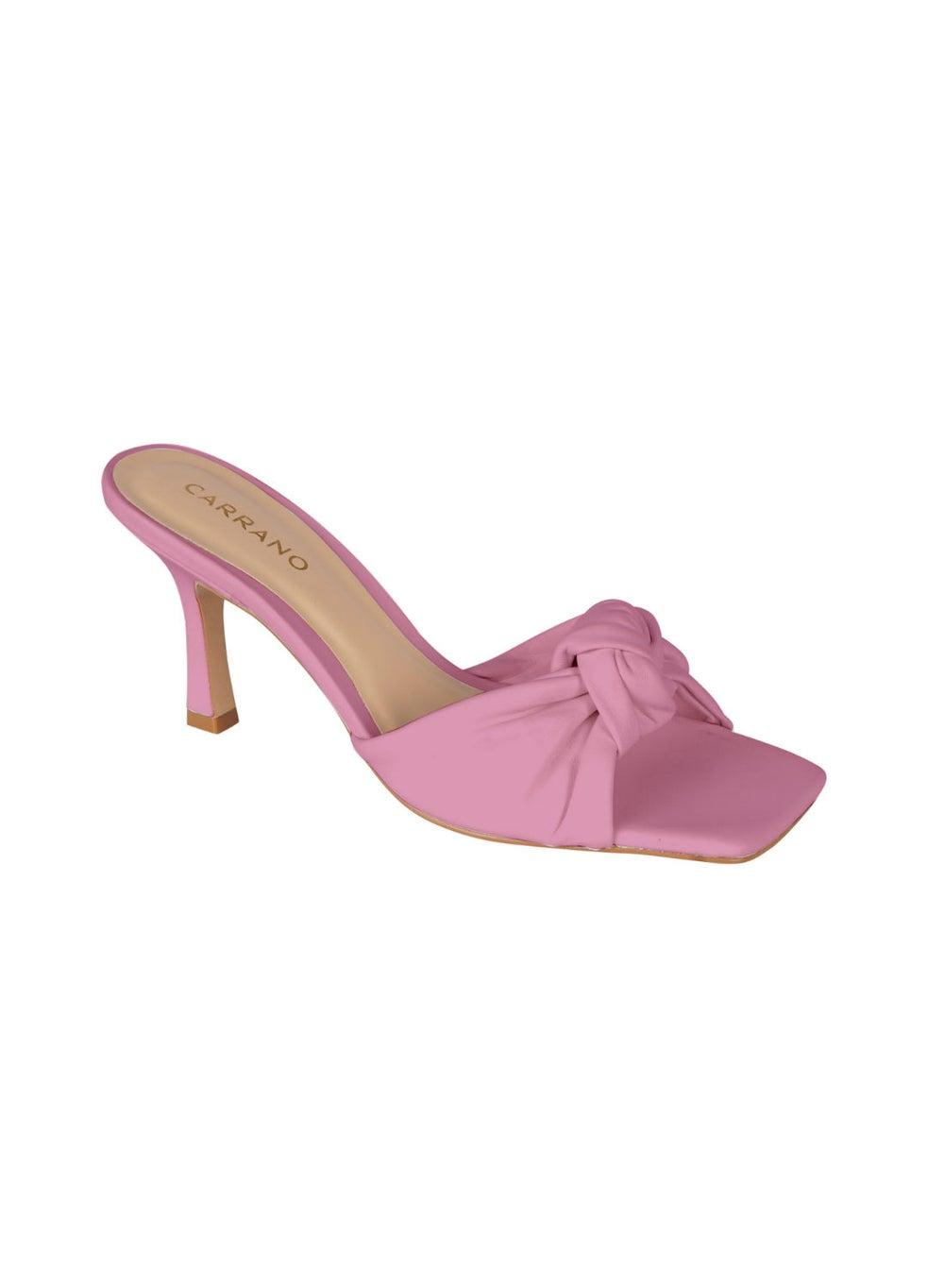Carrano 321027 Cab0623 Elegant Pink Leather Mules - Image 1