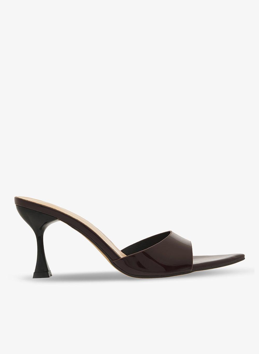 Elegant Xz250017 Sculpted Heeled Sandals in Brown - Image 1