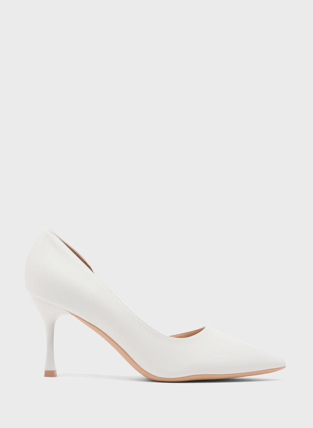 Elegant White High Heeled Pump for Sophisticated Style - Image 1