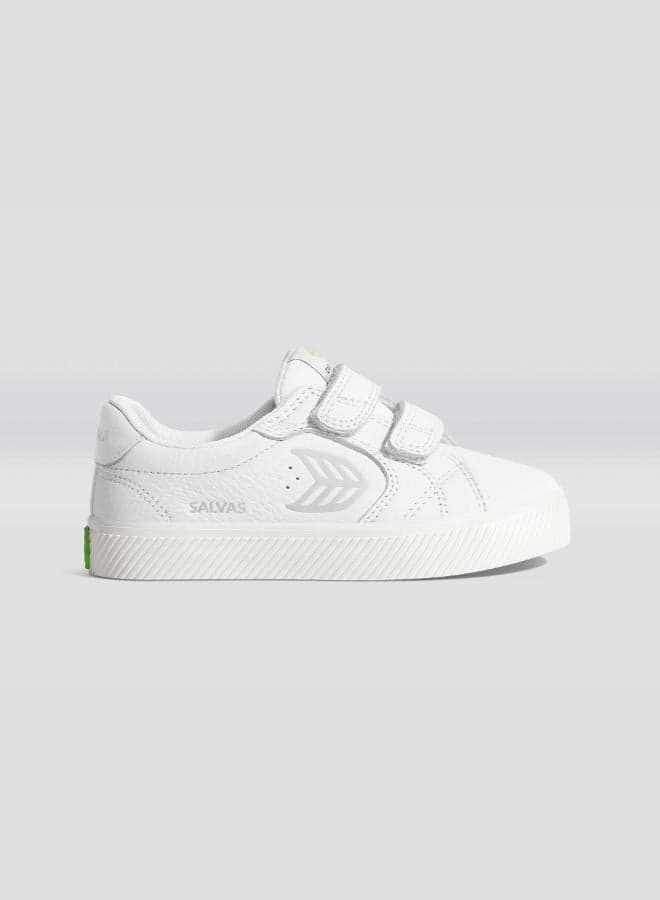 SALVAS Premium Leather Ice Logo Sneakers - Eco-Conscious Elegance - Image 1