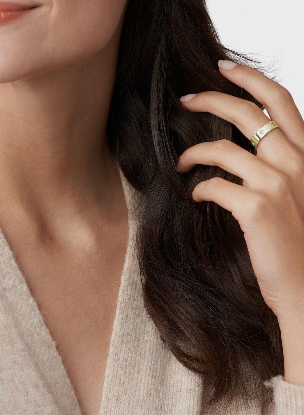 FOSSIL Elevation - Women's Luxe Gold-Tone Ring - Image 1