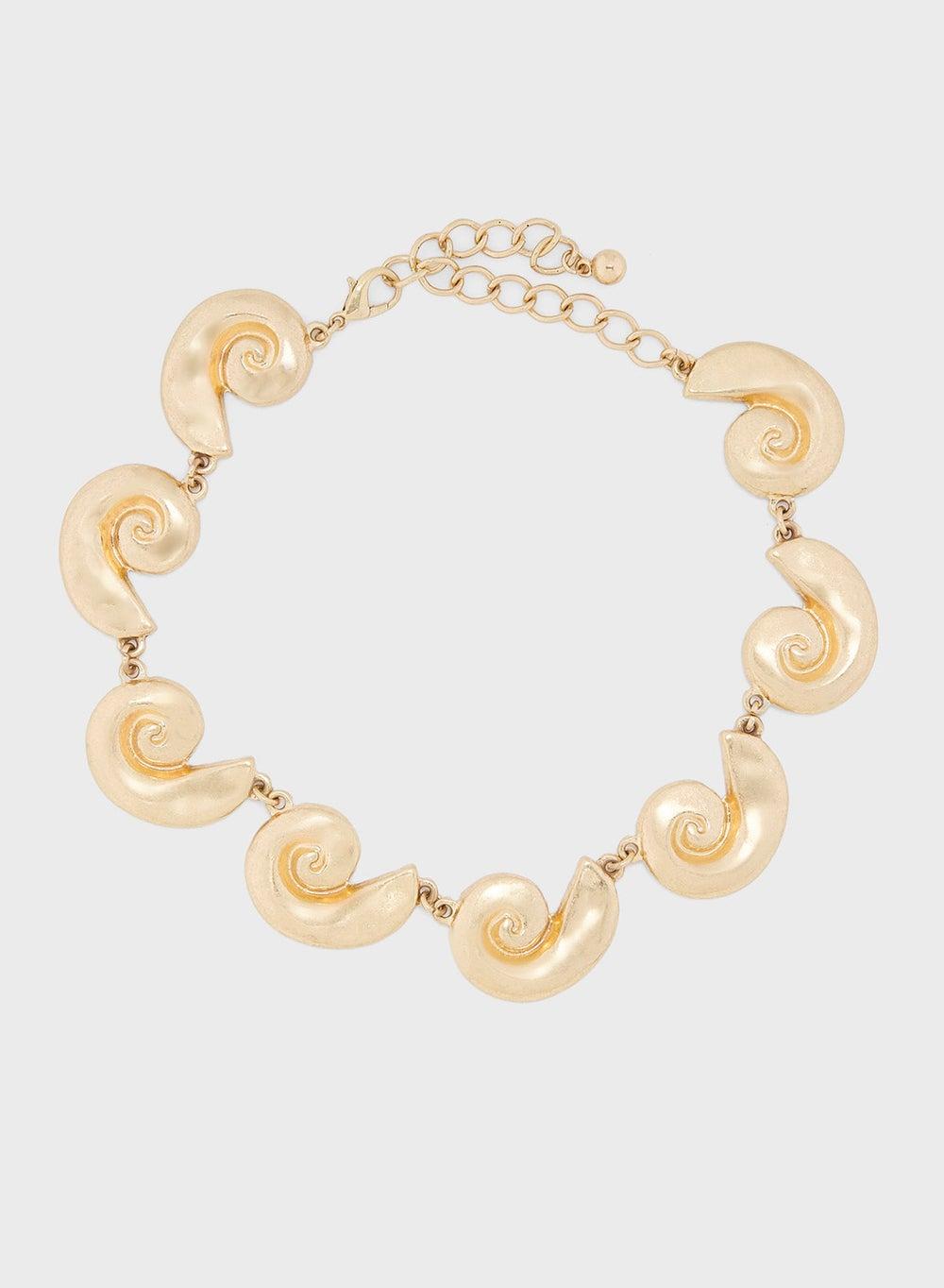 Elegant Ginger Shell Necklace - A Touch of Ocean Grace - Image 1