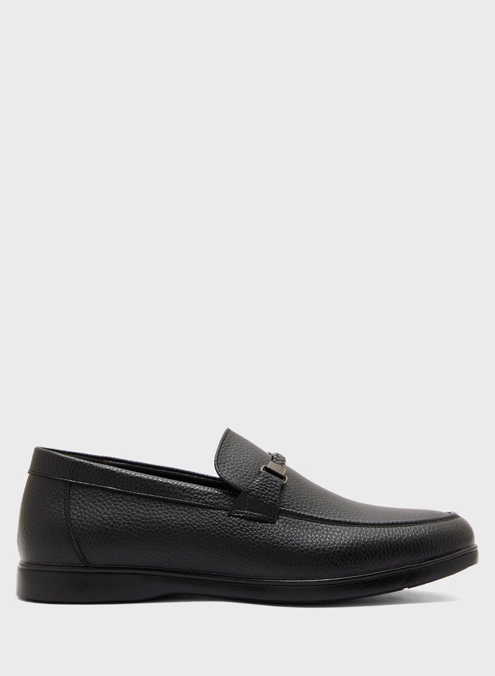 Elegant S1001 Black Formal Loafers - Timeless Elegance - Image 1