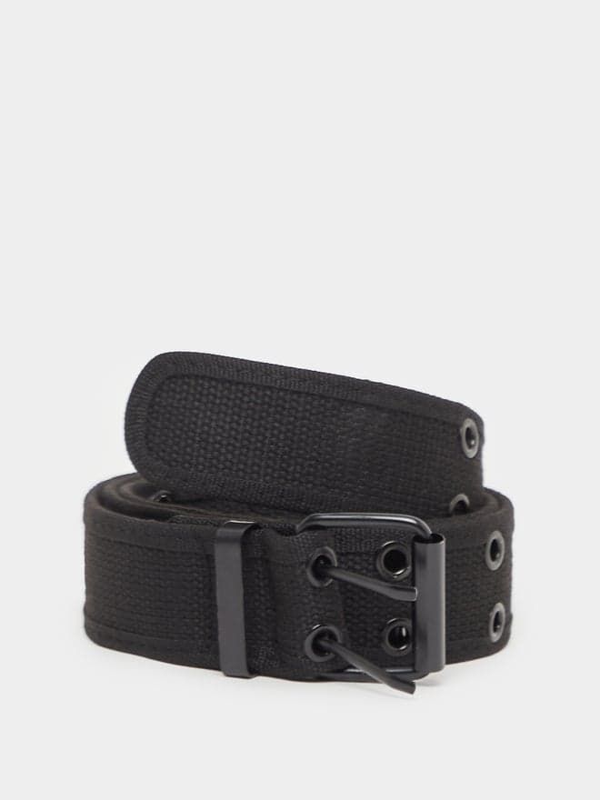 Styli Black Double-Hole Pin Buckle Belt - Sophisticated Accessory - Image 1