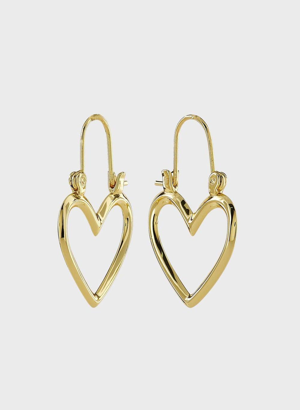 LUV AJ Mini Heartbreaker Hoop Earrings - Elegant Sparkle - Image 1