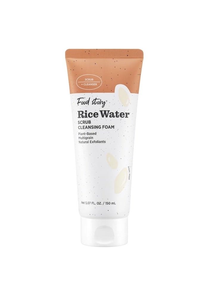 Food Story Rice Water Scrub: Luxe Cleansing Foam - Image 1