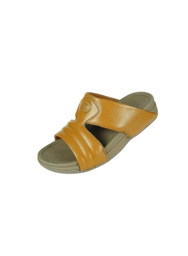 Barjeel 008-3541 Premium Tan Arabian Men's Casual Sandals - Image 1