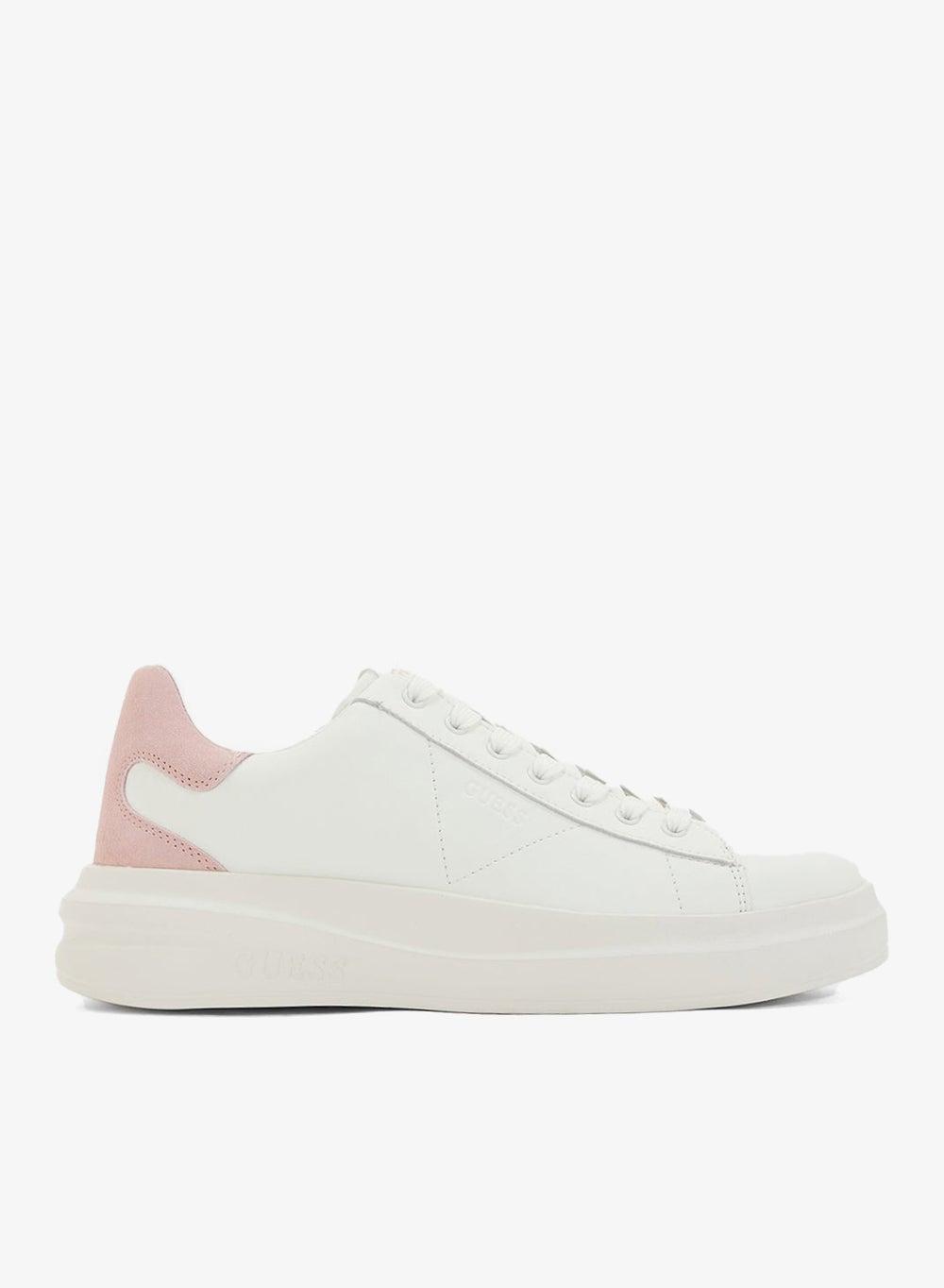 Gwelbina Guess Low-Top Lace-Up Sneakers in Pop Pink - Image 1