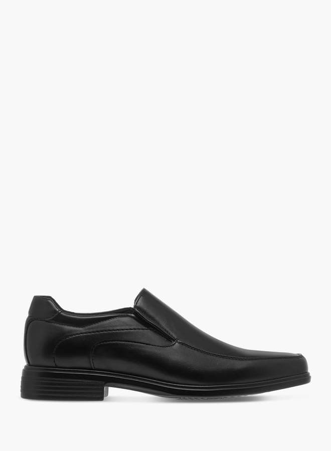 Sleek Hj442604Black Men's Panelled Slip-On Loafers - Image 1