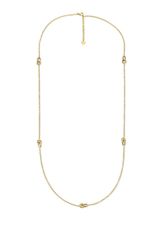 CERRUTI 1881 Chiara Iconic Gold-Plated Long Necklace - Image 1