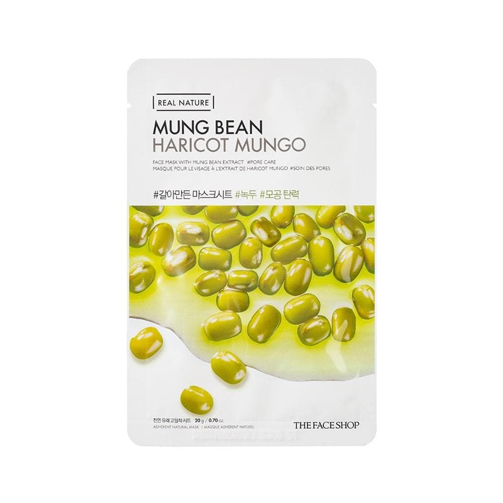 THEFACESHOP REAL NATURE MUNG BEAN MASK GZ - Luxurious Purity - Image 1