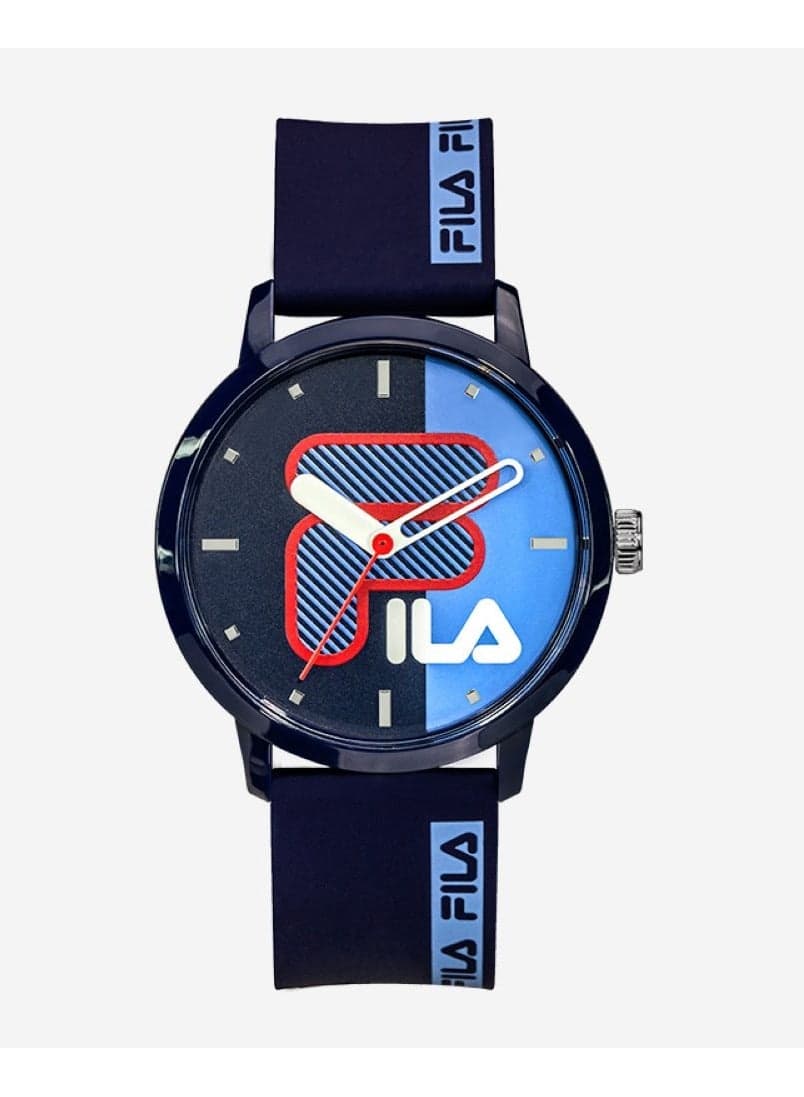 FILA Unisex Analogue Timepiece with Blue Silicone Strap 38-326-001 - Image 1