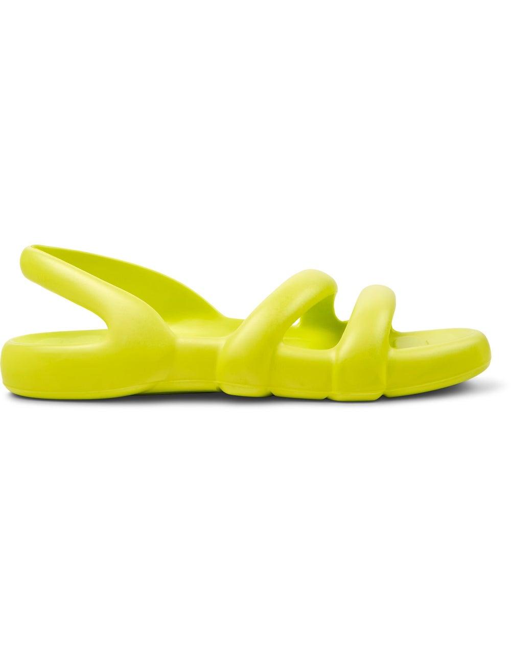 Kobarah Men's Yellow Flat Sandal - Eco-Friendly Elegance - Image 1