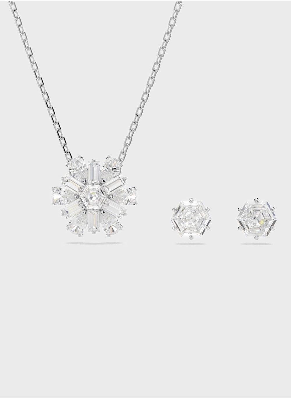 SWAROVSKI Snowflake Necklace & Earrings Set - Enchanting Winter Charm - Image 1