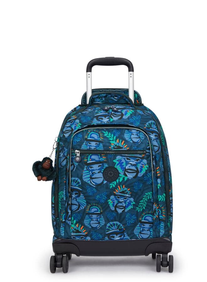 Kipling Zea Blue Monkey - Large Wheeled Kids' Backpack - Image 1
