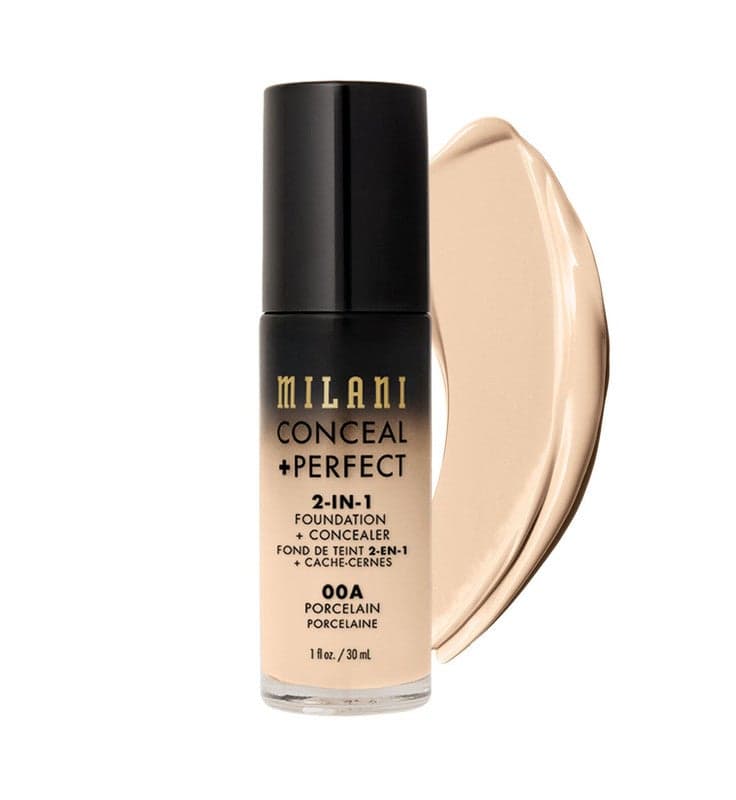 Milani Conceal + Perfect 2-In-1 Flawless Foundation - 00A Porcelaine - Image 1