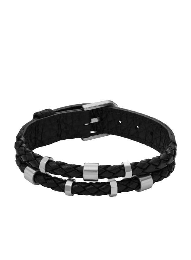 FOSSIL Jf04473040 Elegant Leather Strap Bracelet for Men - Image 1