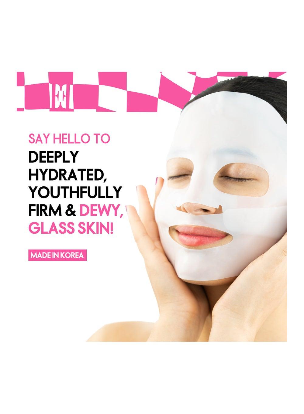 Korean ELLE Deep Collagen Color-Changing Radiance Mask - 4 Pack - Image 1